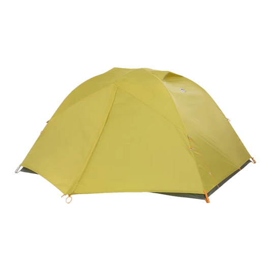 Green tent on a white background