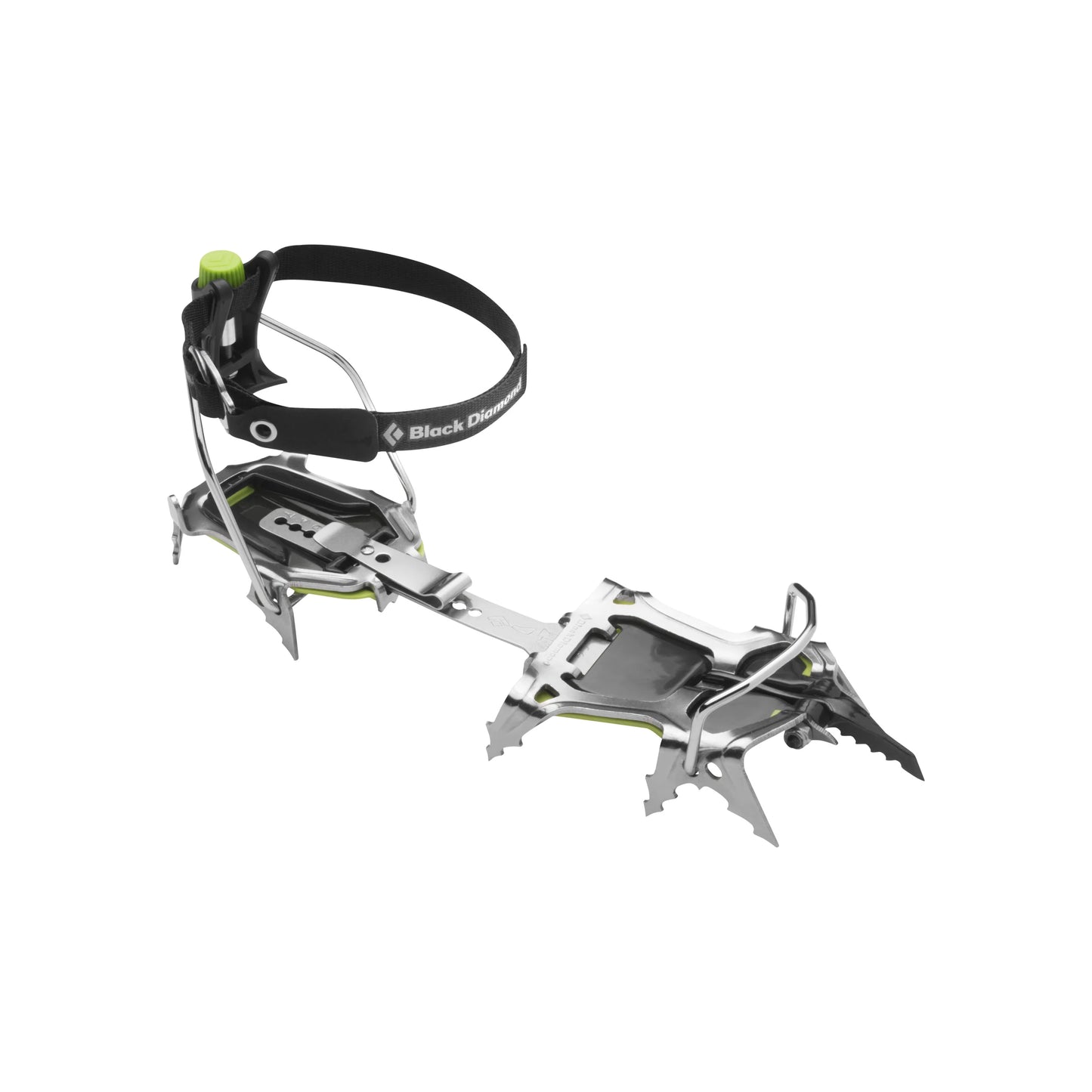 Climbing crampon on a white background