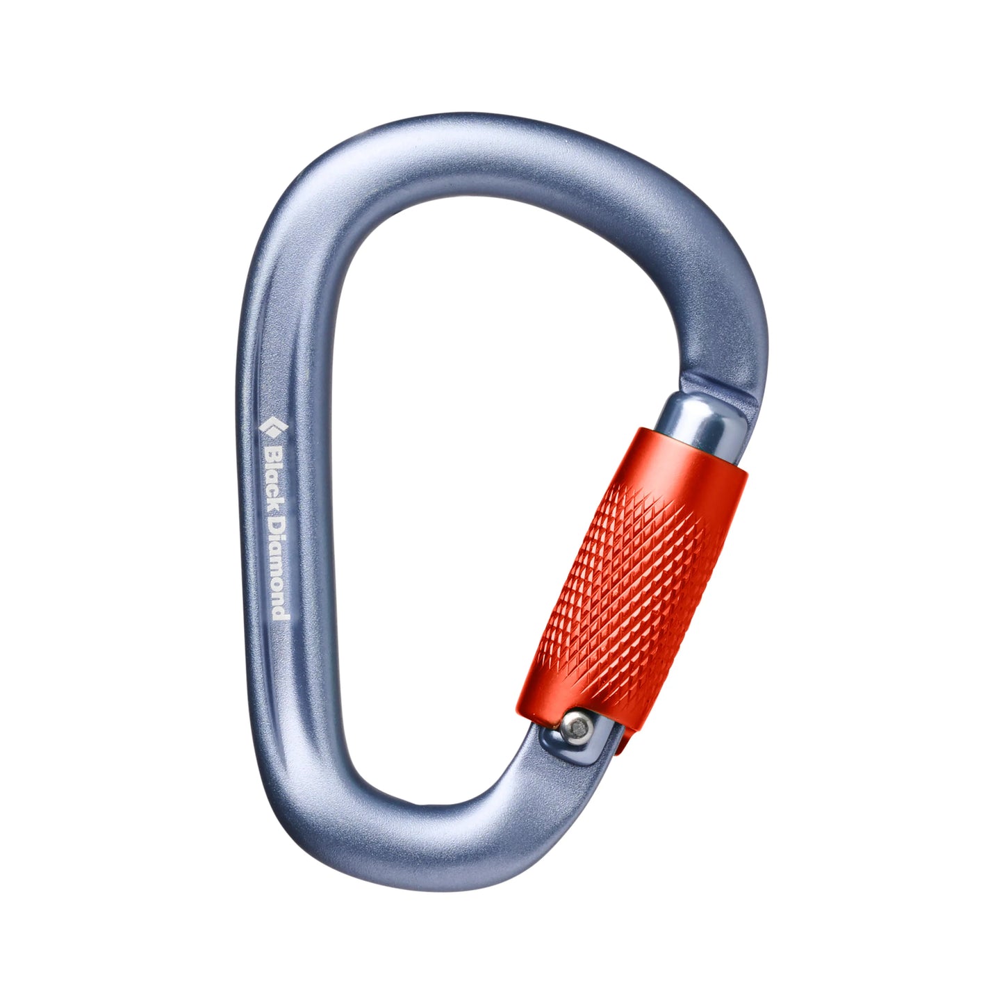 Grey Carabiner on white background