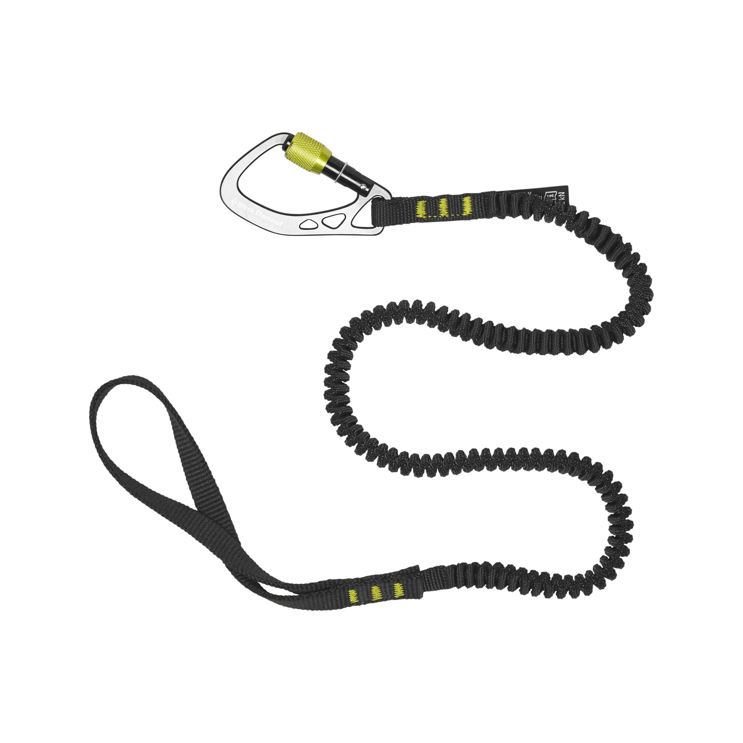 Black Diamond Slinger Leash with locking carabiner and single closed loop