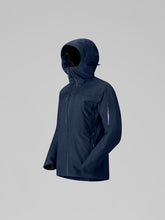 Load image into Gallery viewer, Navy blue raincoat on a light gray background