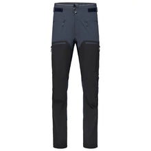 Load image into Gallery viewer, Two-tone gray and black pants on a white background