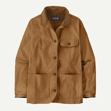Load image into Gallery viewer, Brown jacket with a visible Patagonia logo on a white background