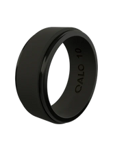 Load image into Gallery viewer, QALO Men&#39;s Step Edge Polished Silicone Ring
