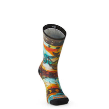 Load image into Gallery viewer, Smartwool Women's Bike Zero Cushion Celestial Print Crew Socks