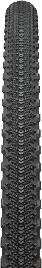 Close-up of a bicycle tire tread pattern