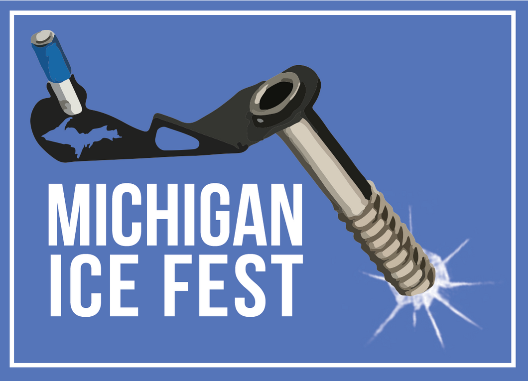 Michigan Ice Fest Screw Sticker