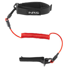 Load image into Gallery viewer, NRS Coil Paddle Leash Red