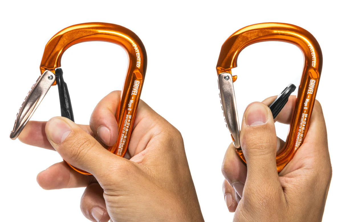 GRIVEL MEGA HMS 2.0 TWIN GATE CARABINER GOLD