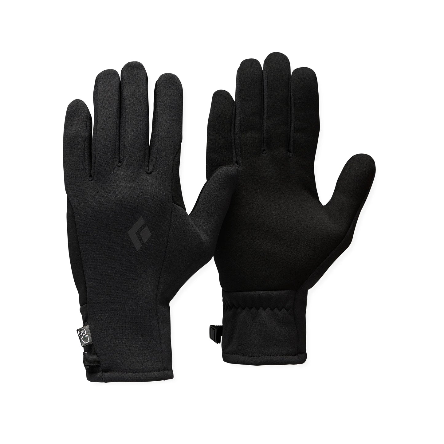 Black Gloves on white background