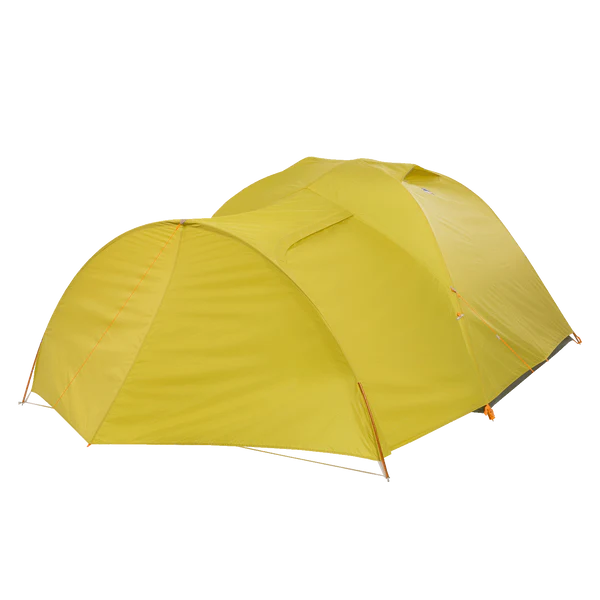 Yellow tent on a white background