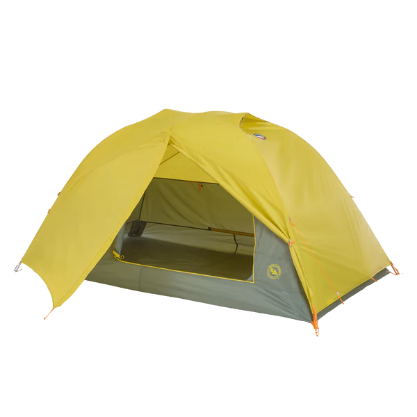 Yellow and gray tent on a white background
