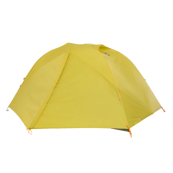 Yellow tent on a white background