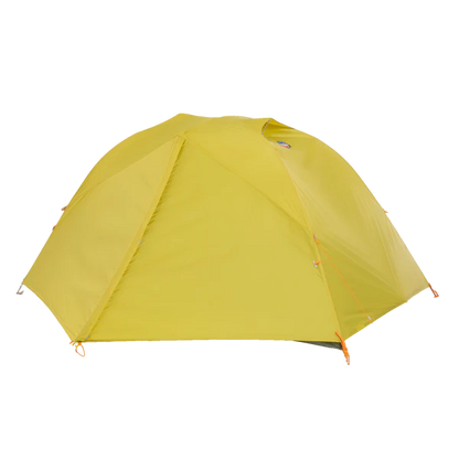 Yellow tent on a white background