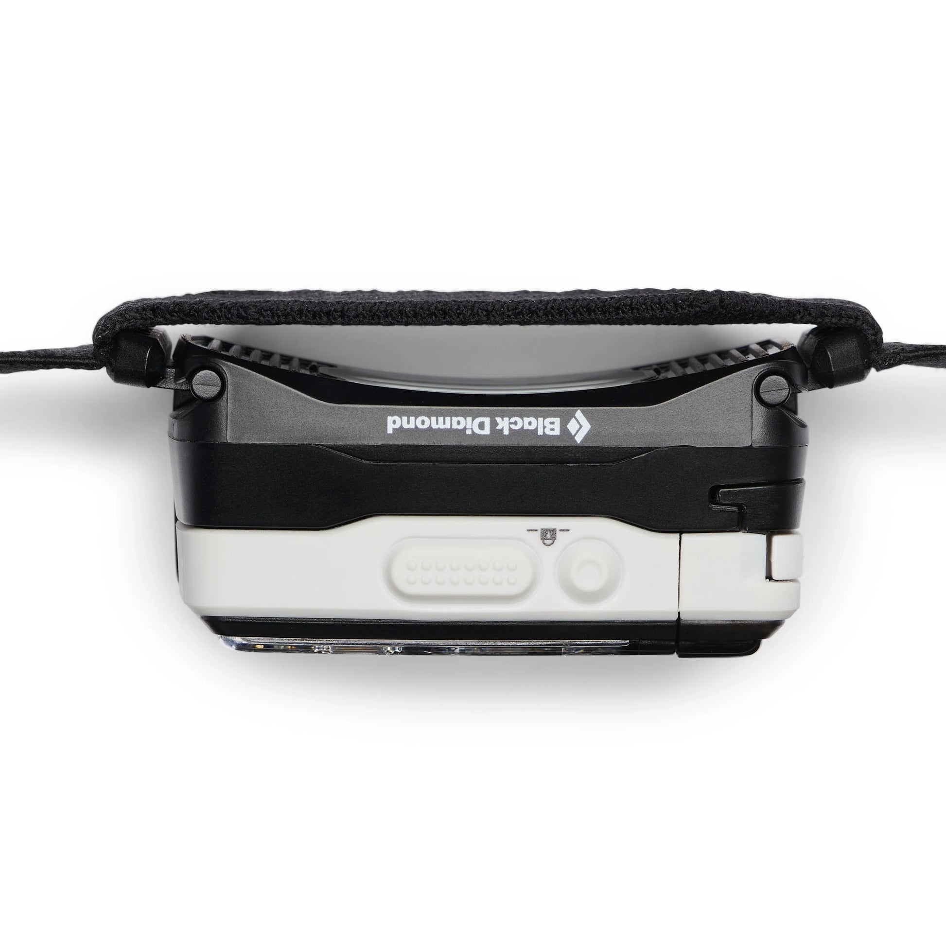 Black diamond headlamp on white background