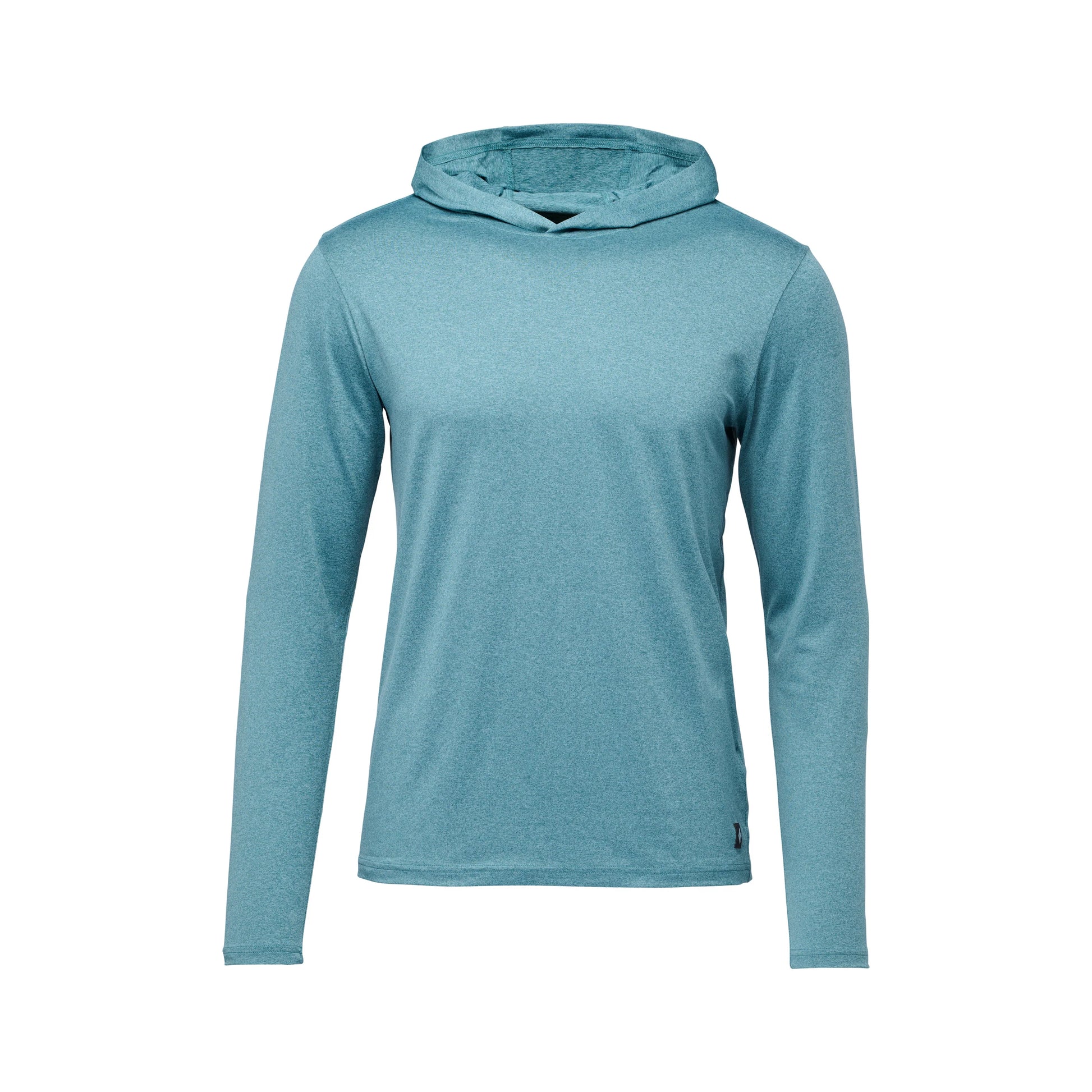 Blue hoodie on a white background