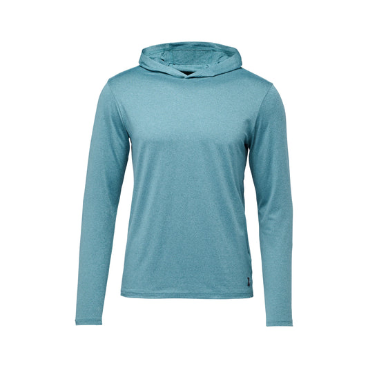 Blue hoodie on a white background