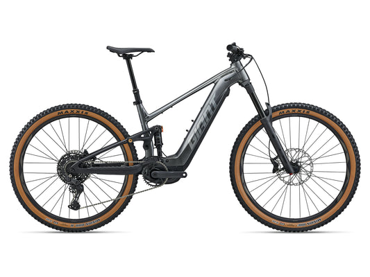 Electric bicycle with brown tires on a white background