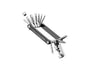 Multi-tool with various components on a white background