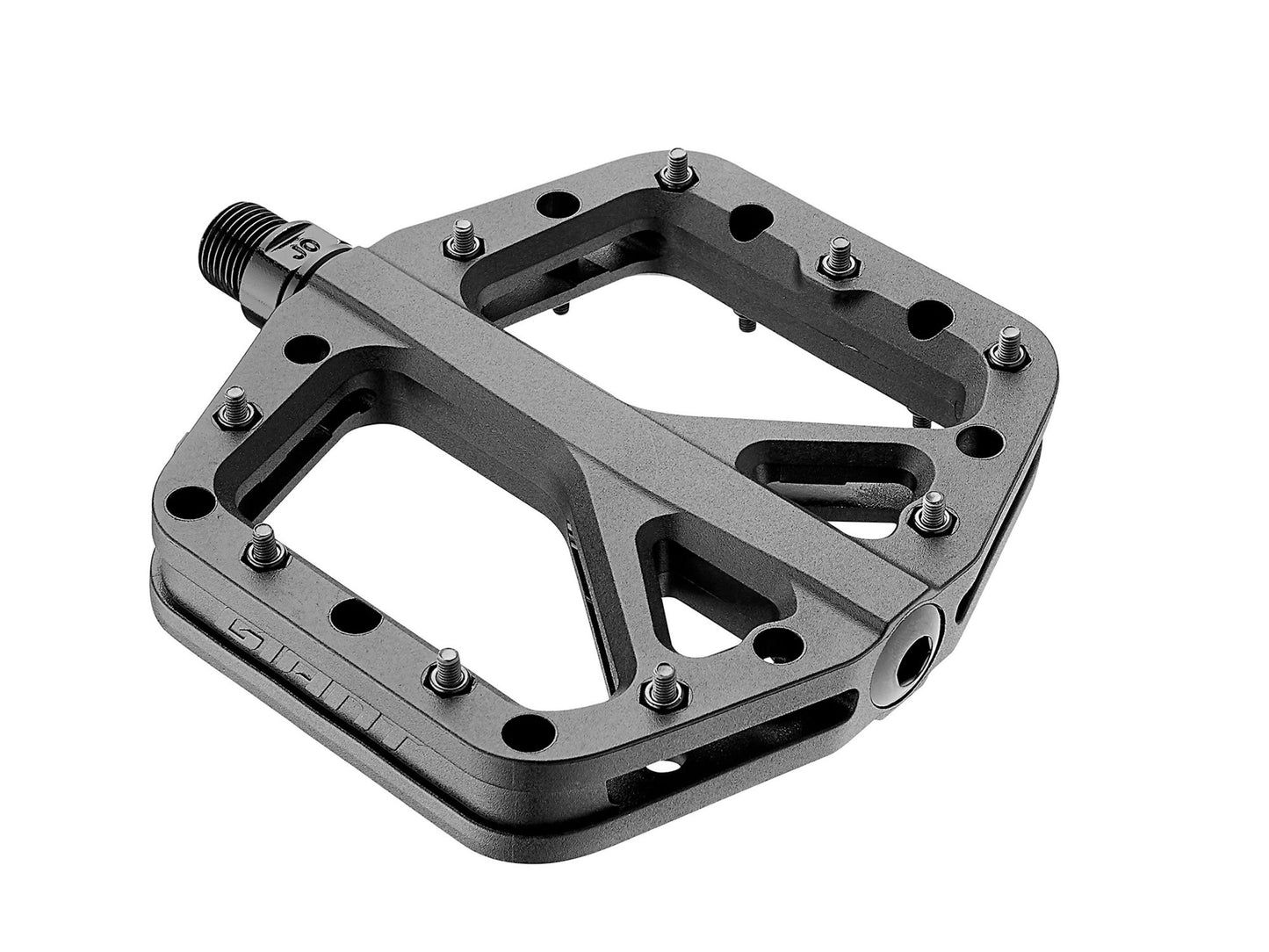 Black bicycle pedal on a white background