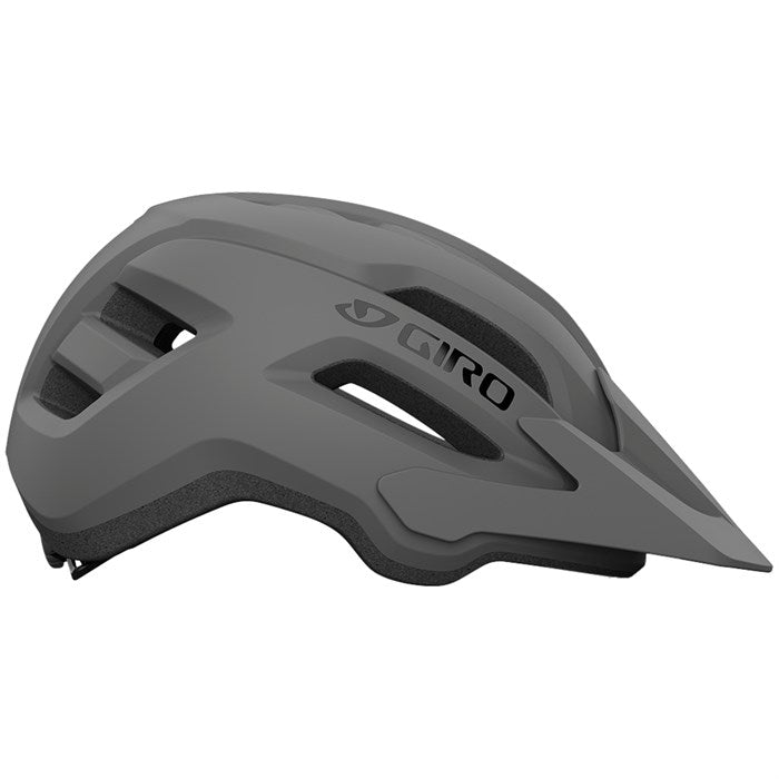 Gray Giro helmet on a white background