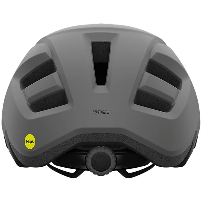 Gray helmet with visible branding on a white background