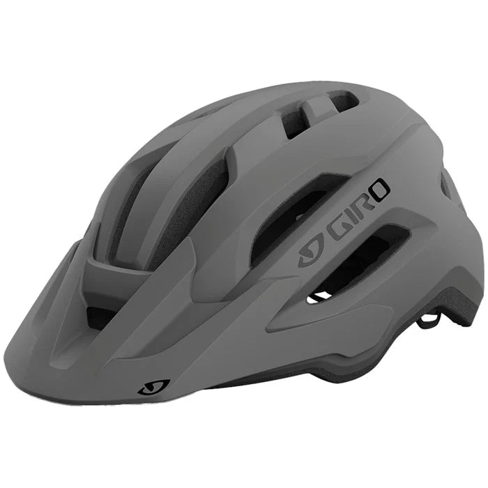Gray Giro helmet on a white background