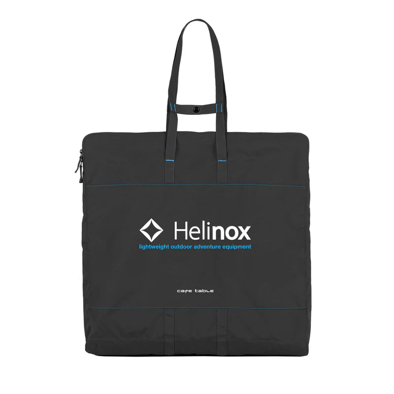 Black Helinox carrying case on a white background