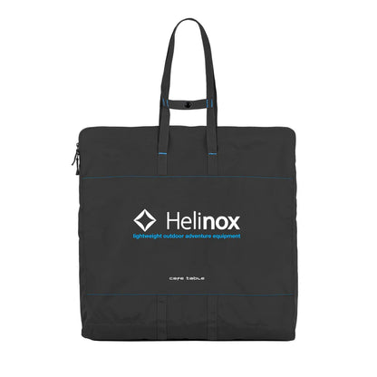 Black Helinox carrying case on a white background