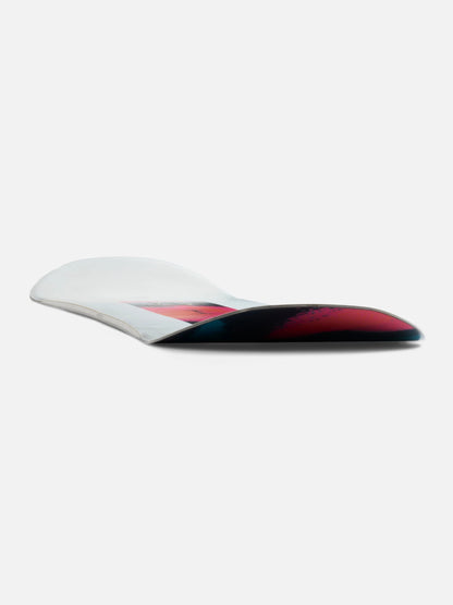 Dreamsicle snowboard front and side profile
