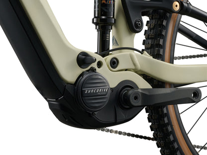 Close-up of a bicycle with SyncDrive motor on a white background