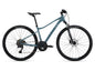 Blue bicycle on a white background