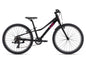 Black children's bicycle on a white background