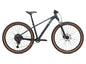 Mountain bike with brown tires on a white background
