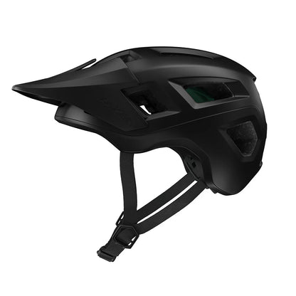 Black helmet on a white background