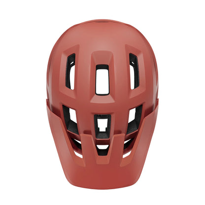 Red helmet with black accents on a white background
