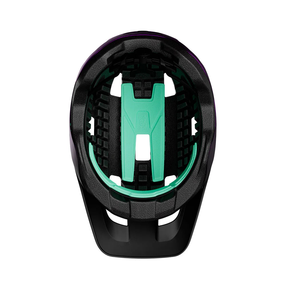 Black and green bike mount on a white background