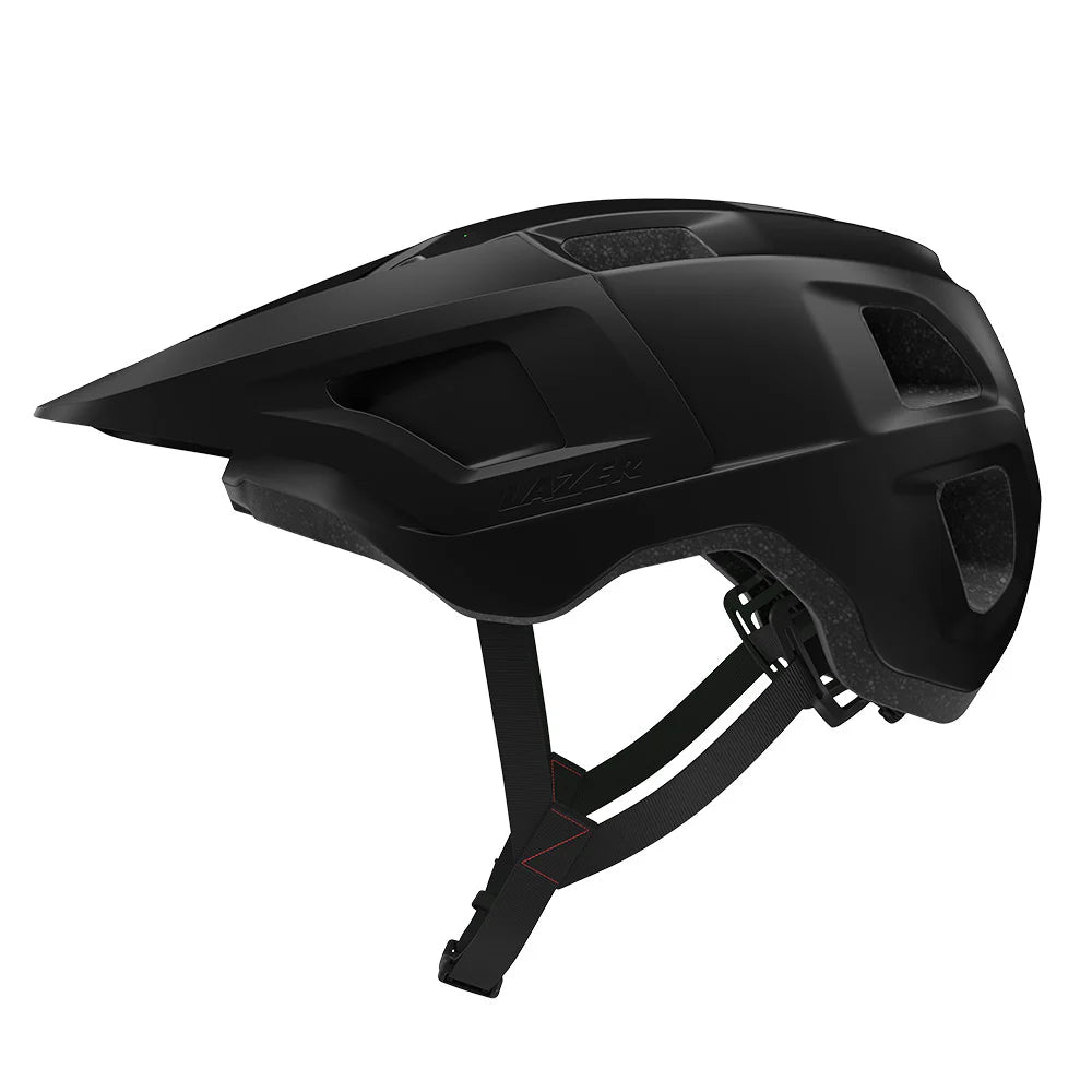 Black helmet on a white background