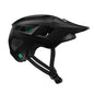 Black helmet with a brand logo on a white background