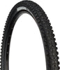 Bicycle tire with Aggressive tread pattern on a white background