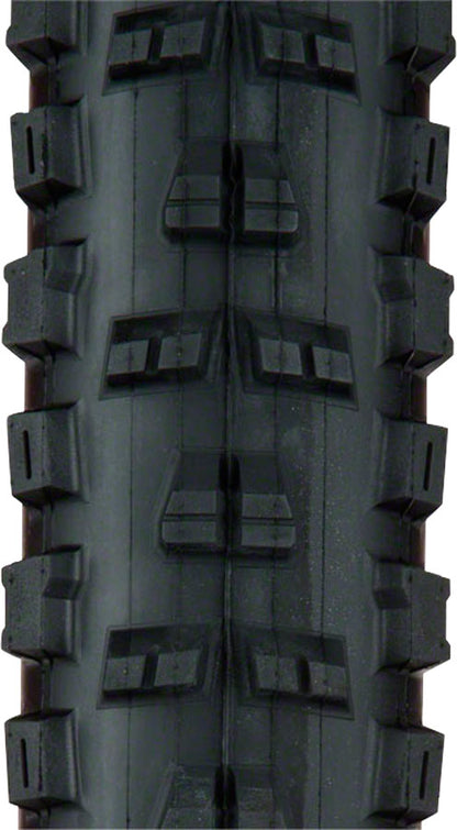 Close-up of a black off-road tire tread pattern