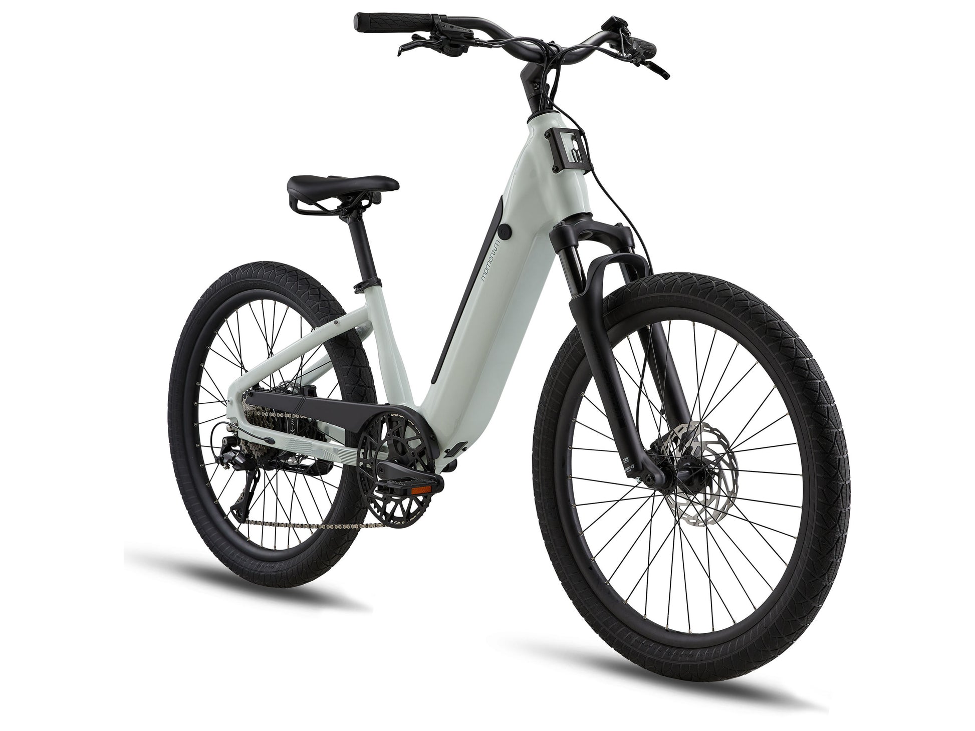 White momentum E-bike