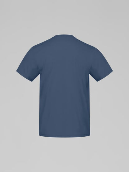 Blue t-shirt on a gray background