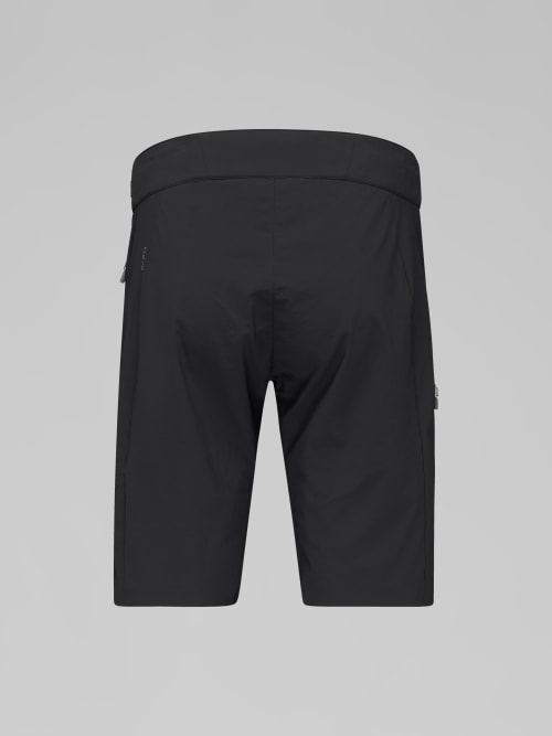 Black shorts on a gray background