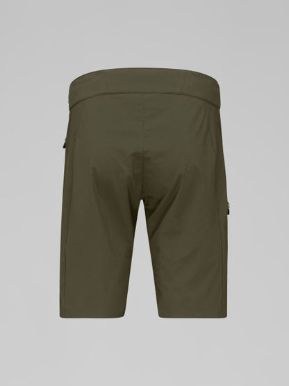 Green shorts on a light gray background