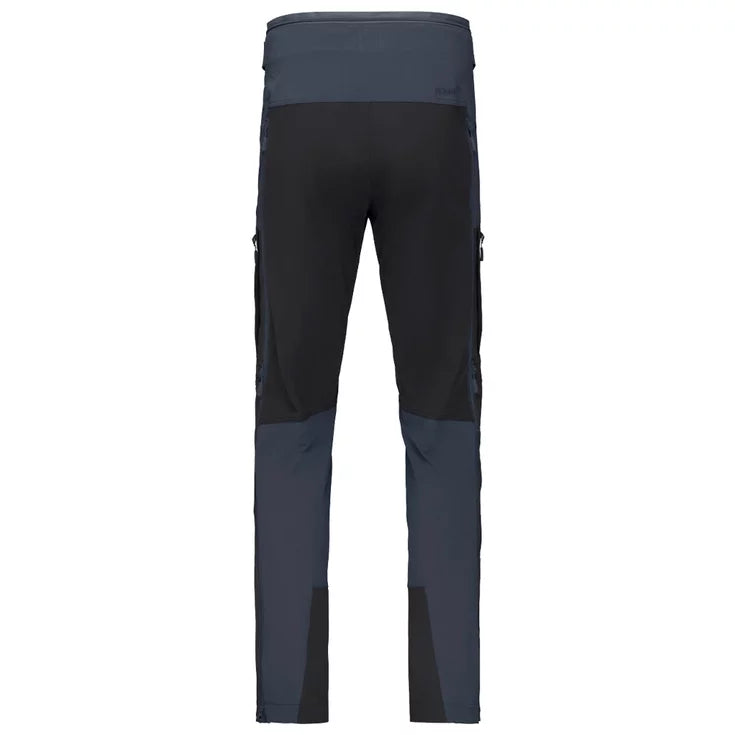 Black and gray pants on a white background