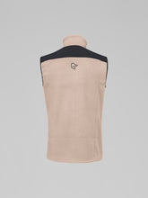 Load image into Gallery viewer, Beige and black sleeveless garment on a gray background
