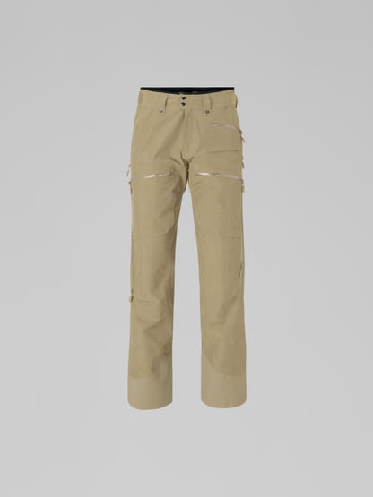 Beige pants on a light gray background