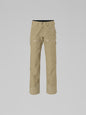 Beige pants on a light gray background