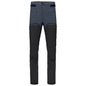 Two-tone gray and black pants on a white background